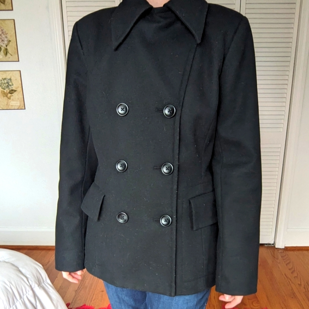 Banana Republic Double Breasted Wool Pea Coat